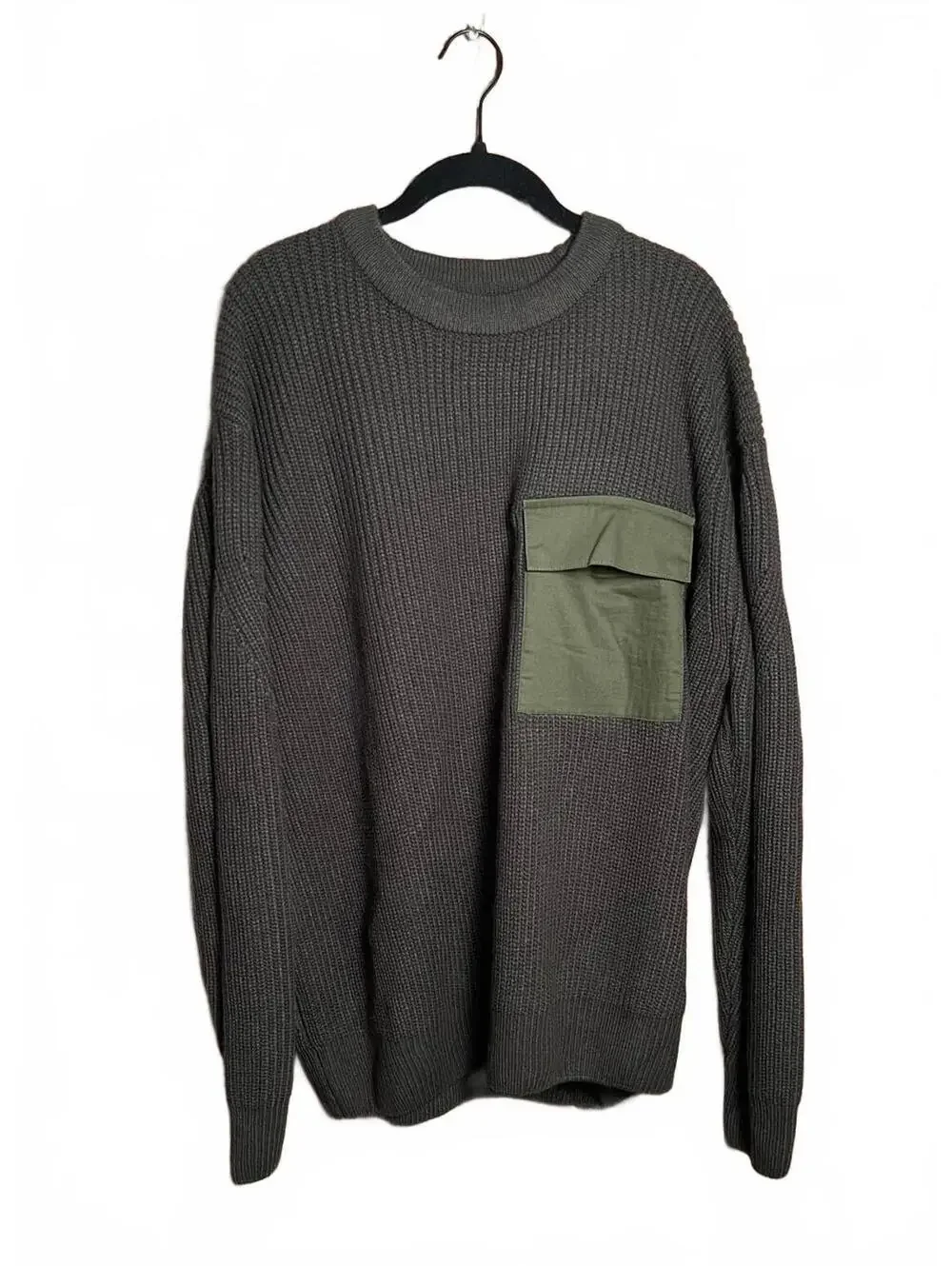 BDG Urban Outfitters Men's Military Knit Sweater Army Green Size Large NWT
